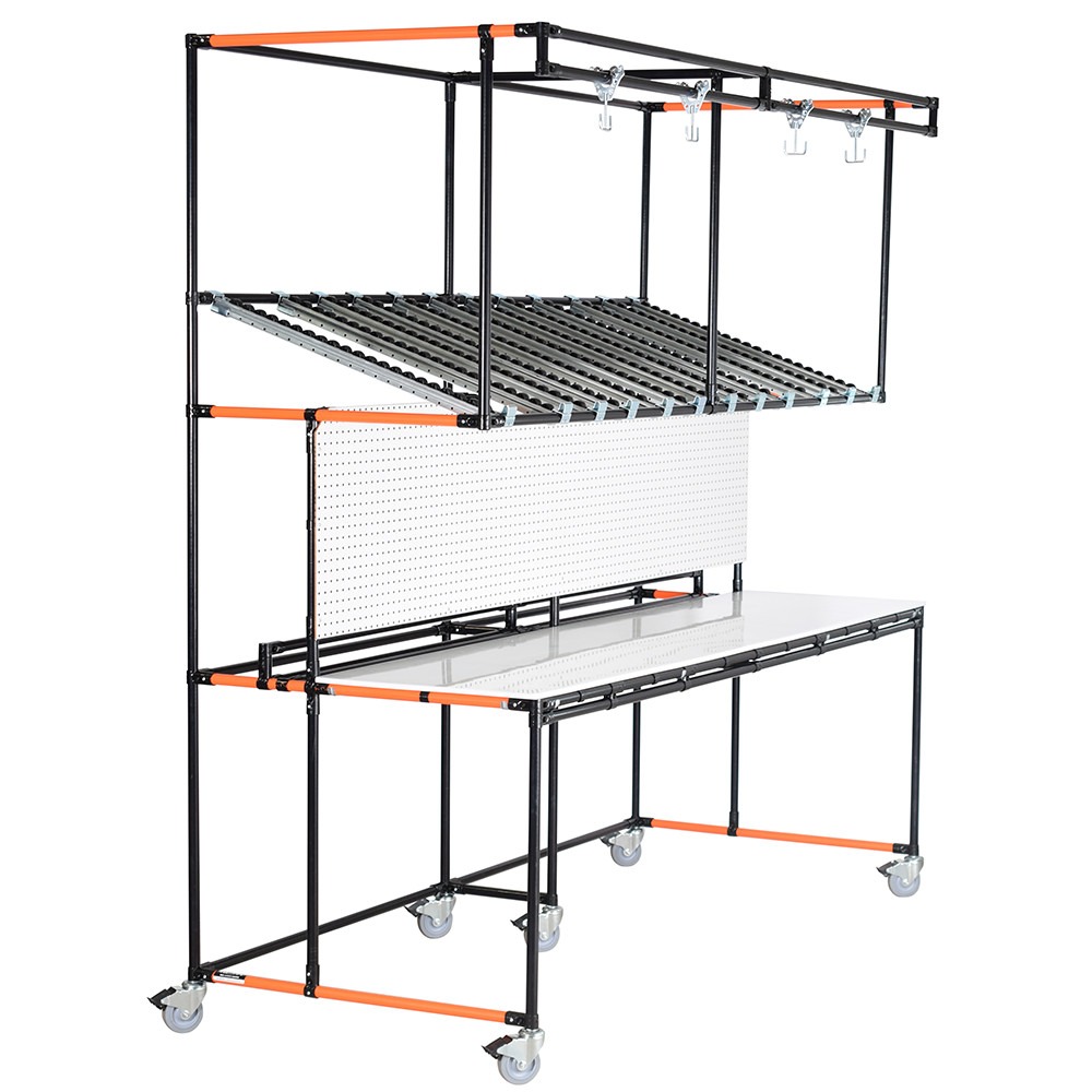 Modular Flow Racks - Custom Gravity Racks - Flexpipe