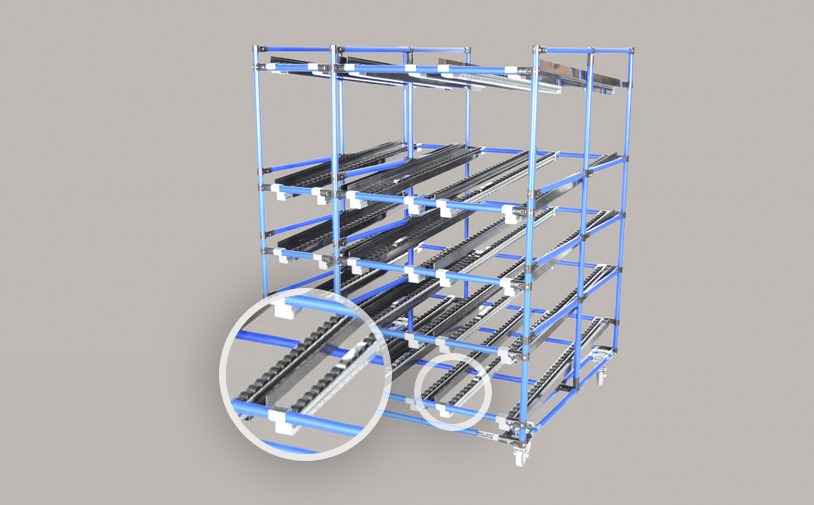 Metal drop stop conveyor mount for conveyor ending point