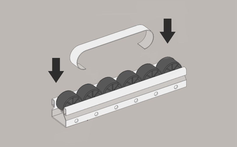 décélérateur de rail en acier