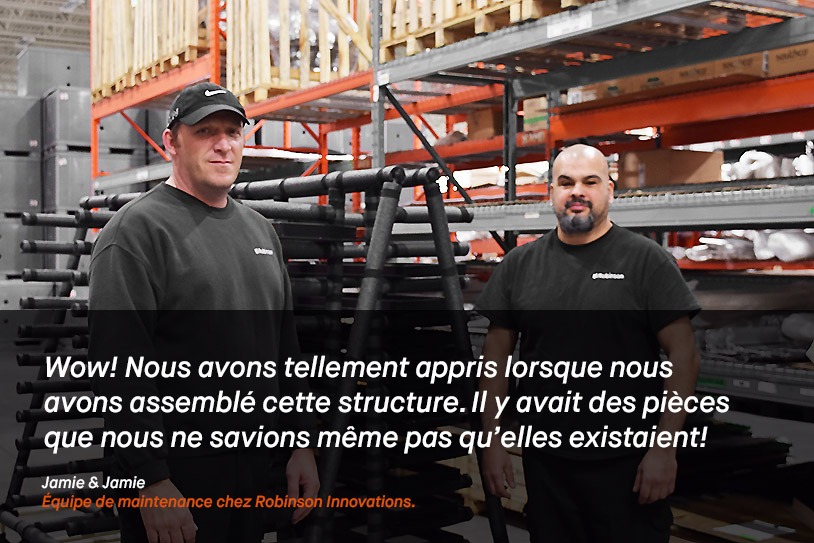 Nous avons tellement appris lorsque nous avons assemblé cette structure