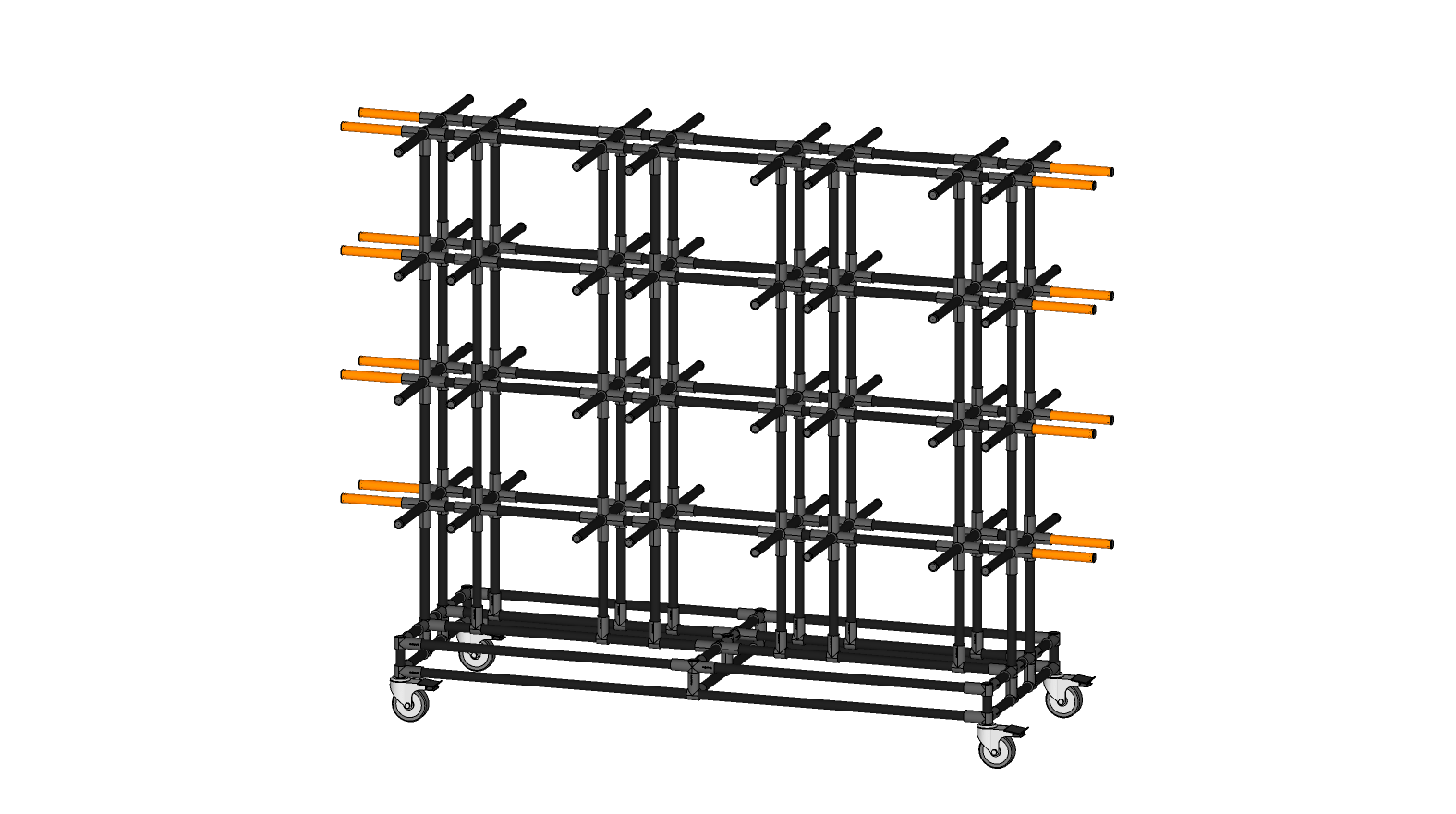 SIDE ENTRY INGROUND POTTING RACK