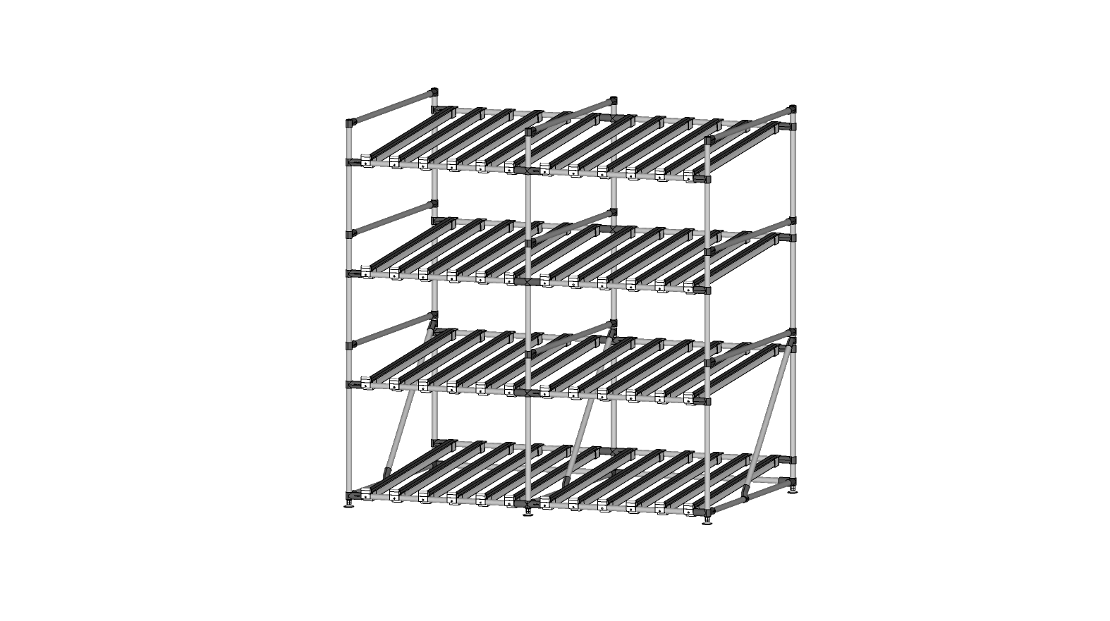 ÉTAGÈRE À GRAVITÉ 4 ÉTAGES