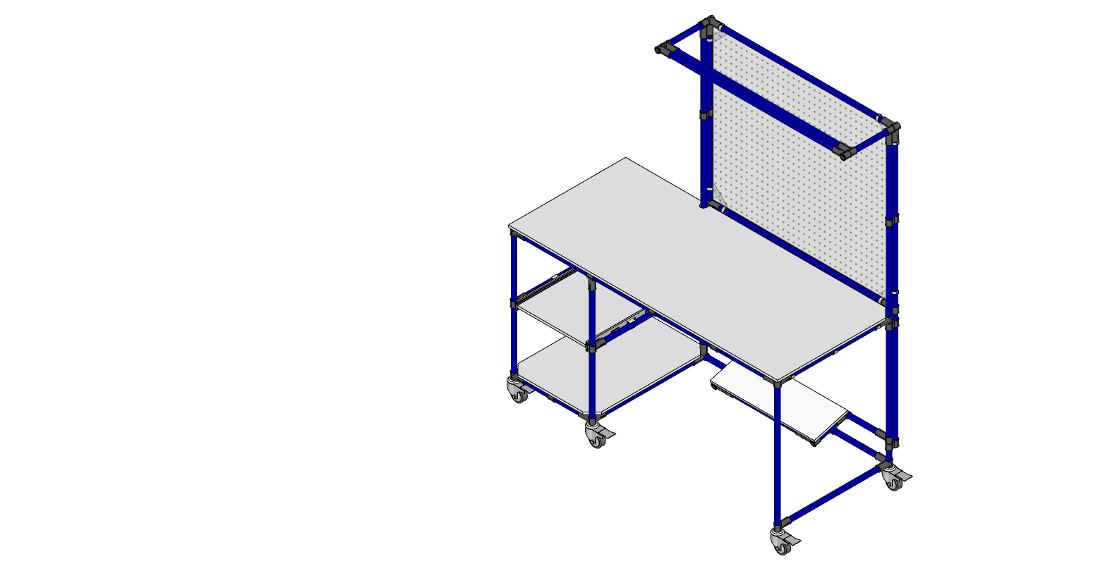 WORKSTATION WITH PEG-BOARD