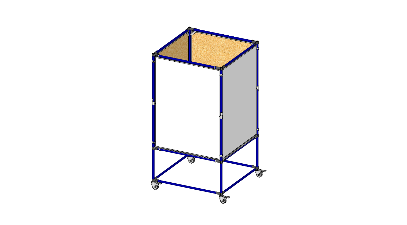 4 Sided 3' x 4' Whiteboard