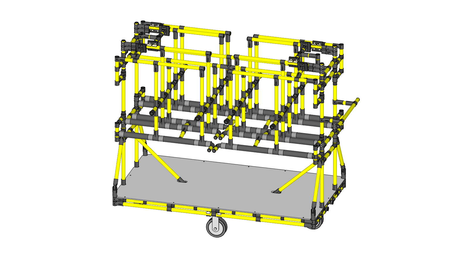 chariot de panneau de porte