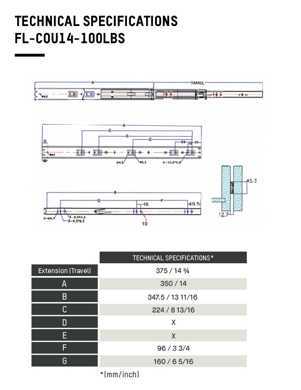 FL-COU14-100LBS - tech specs