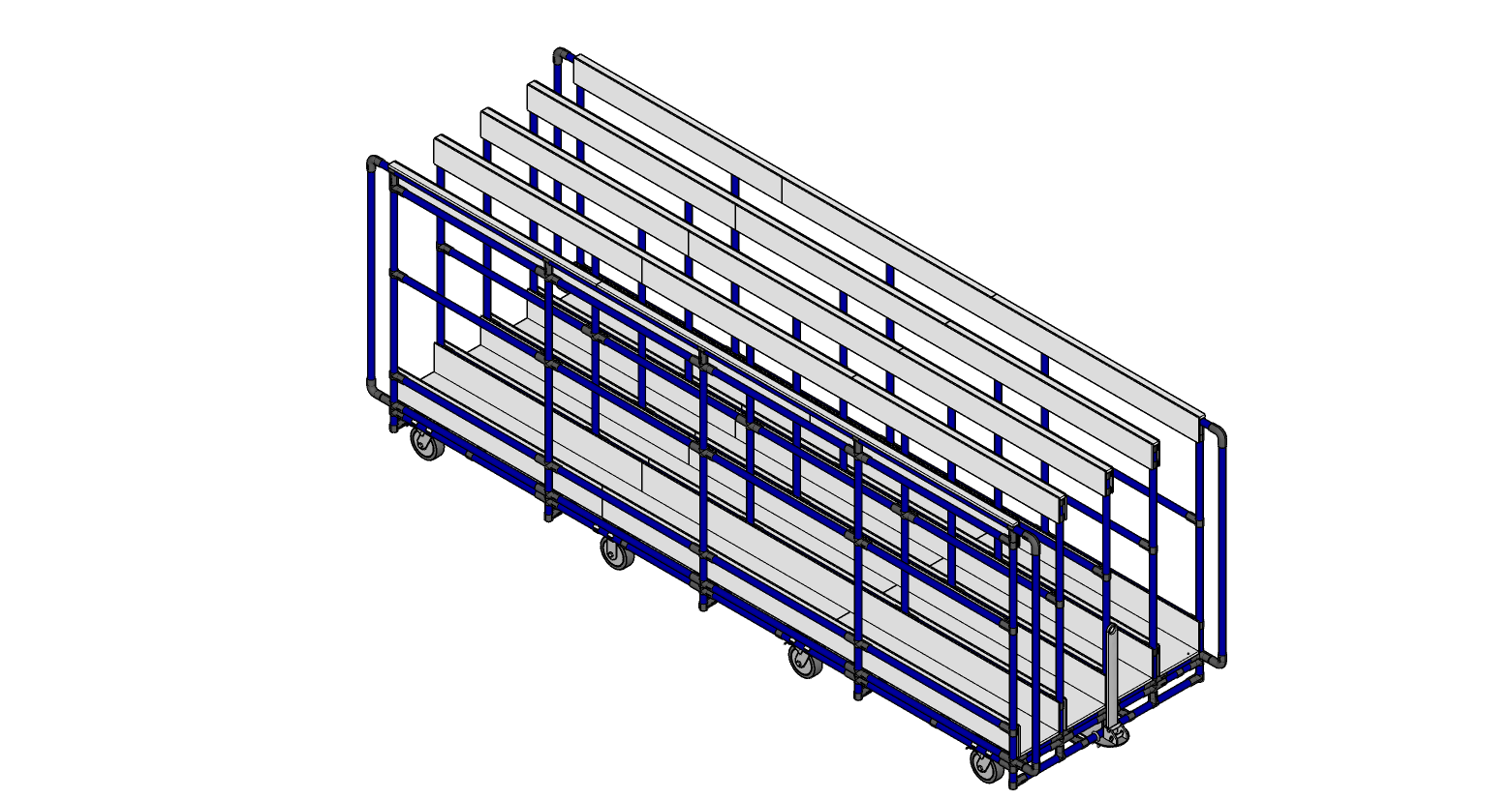 Carro del panel - sector de corte
