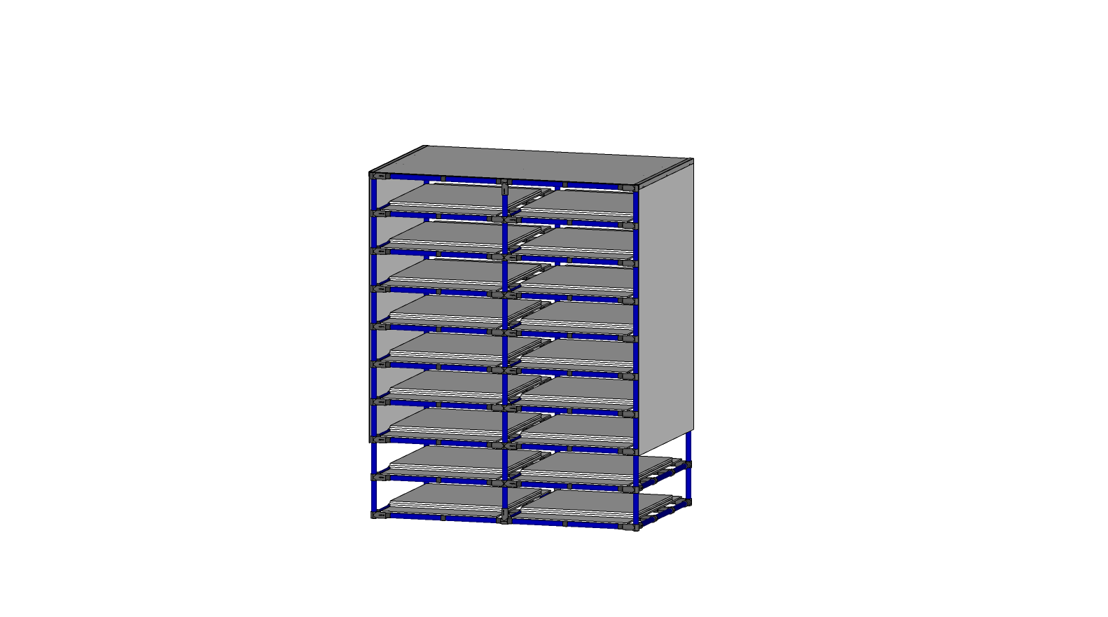 Rack de caja de dibujos animados (18 ubicaciones)