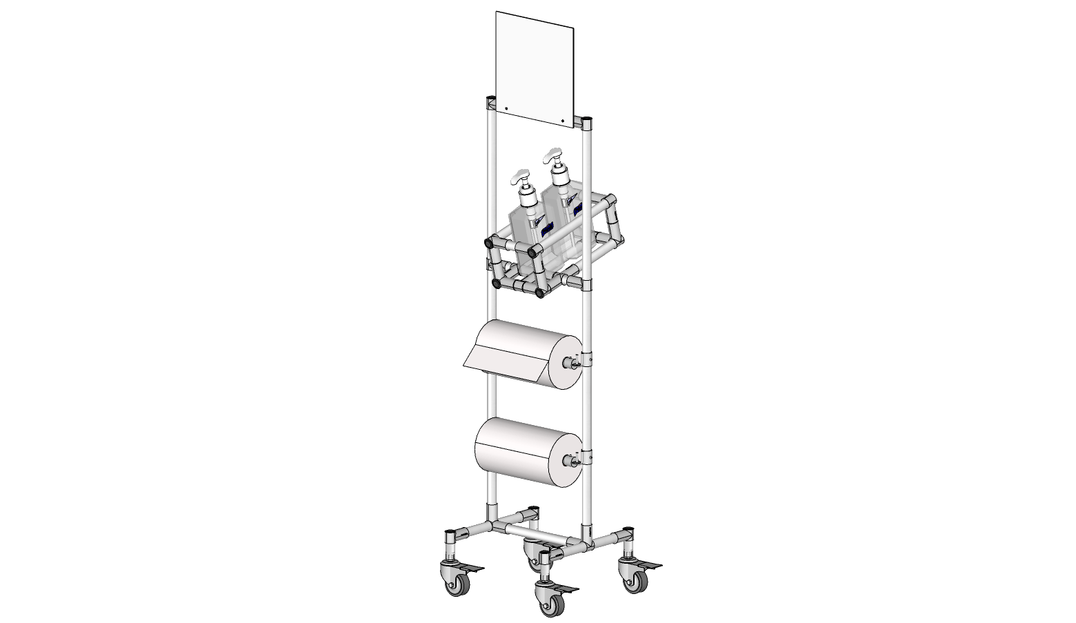 Rack desinfectante para manos