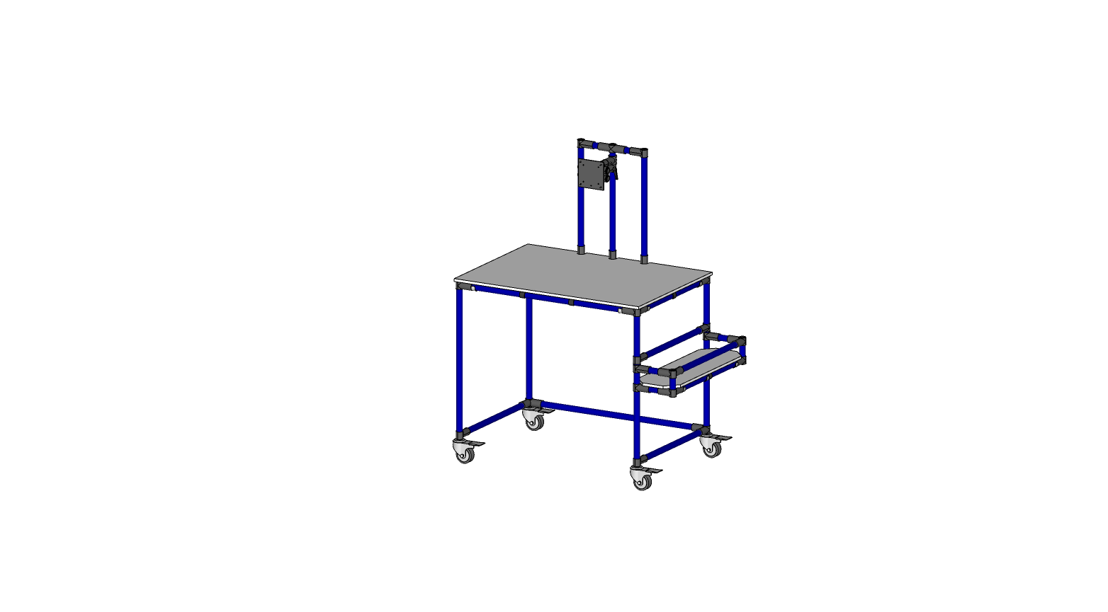 Estación de trabajo + soporte de monitor