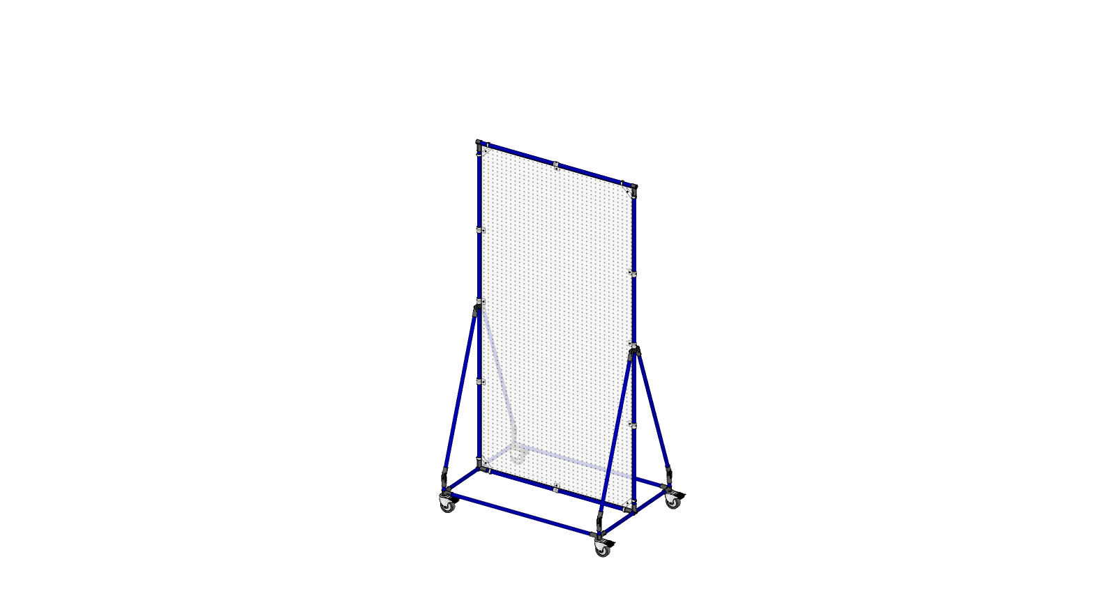 Mobile stand pegboard