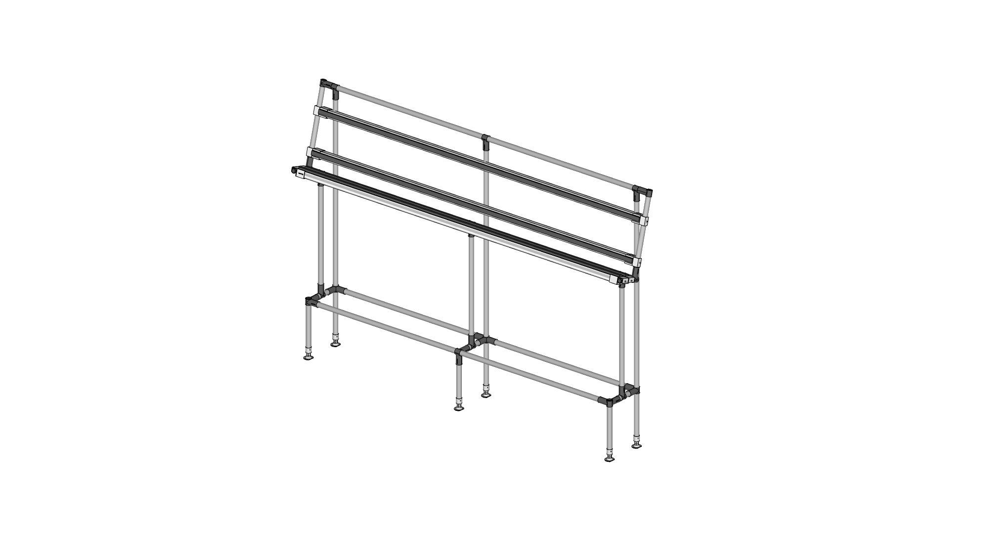 Rack de presentación de rodillos