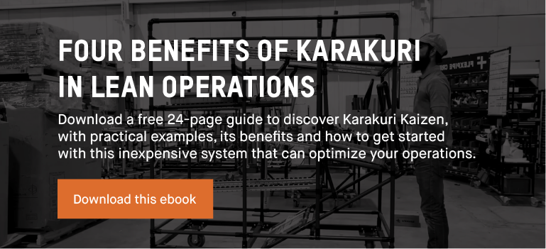 Four benefits of Karakuri in lean operations
