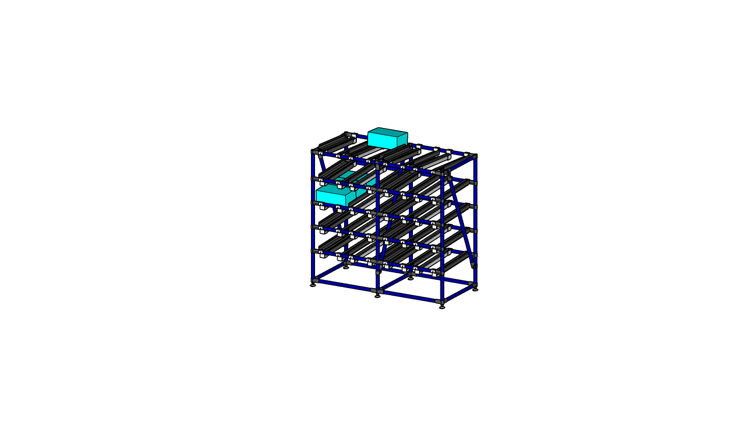 Rack a gravite pour 96 bin