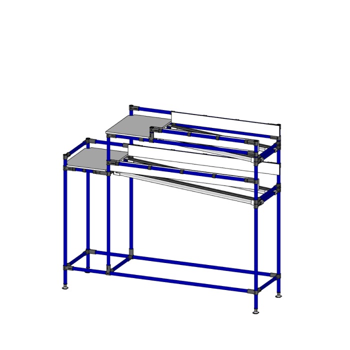 Modular Flow Racks - Custom Gravity Racks - Flexpipe