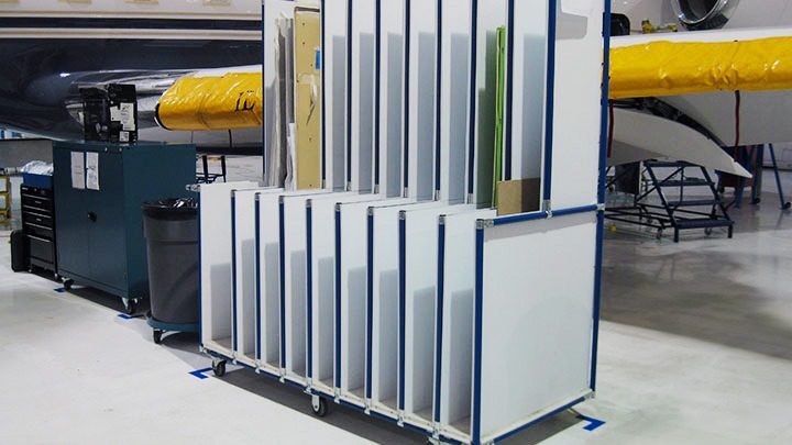 Long parts pipe rack