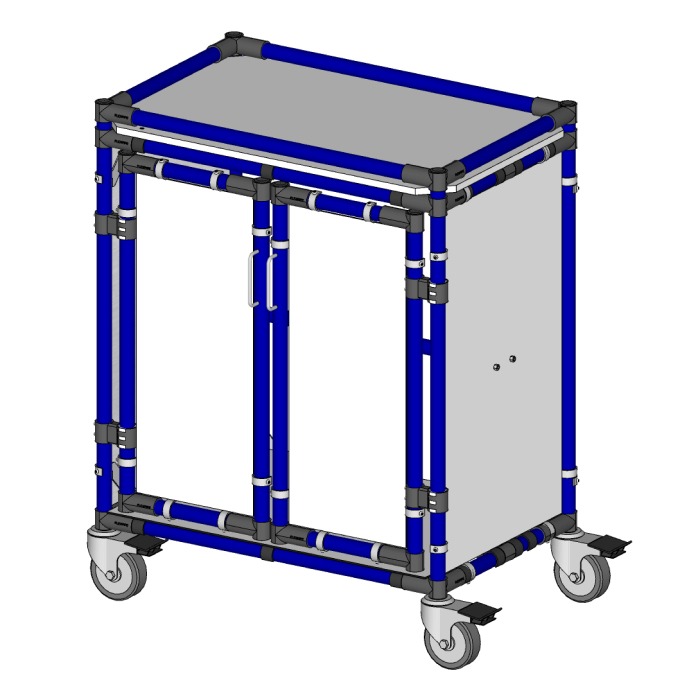 paintshop cleaning cart