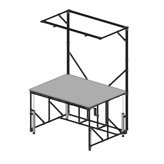 reinforced basic workstation with crank kit