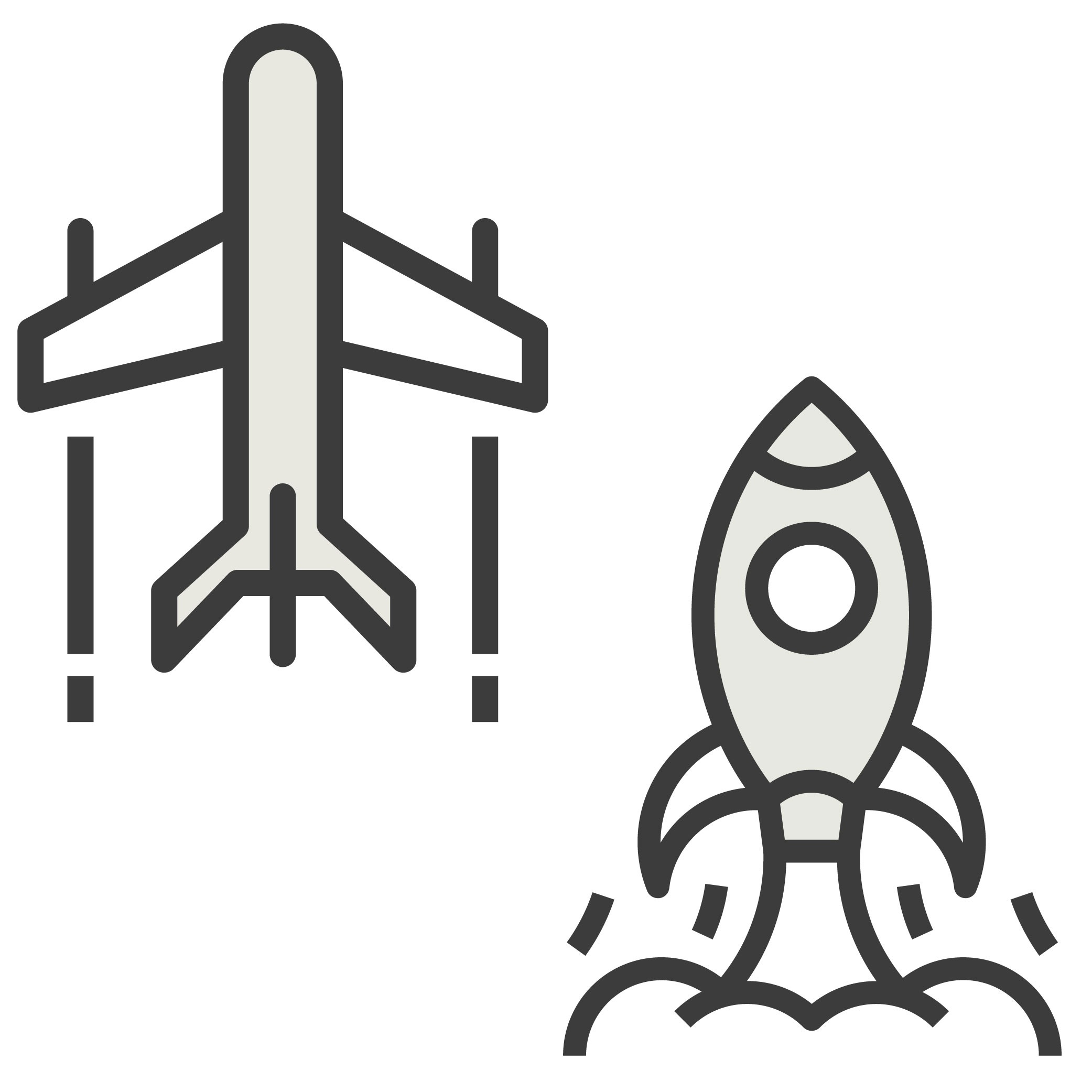 Aerospace industry icon