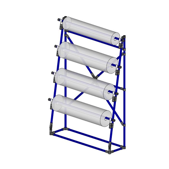 stationary reel rack