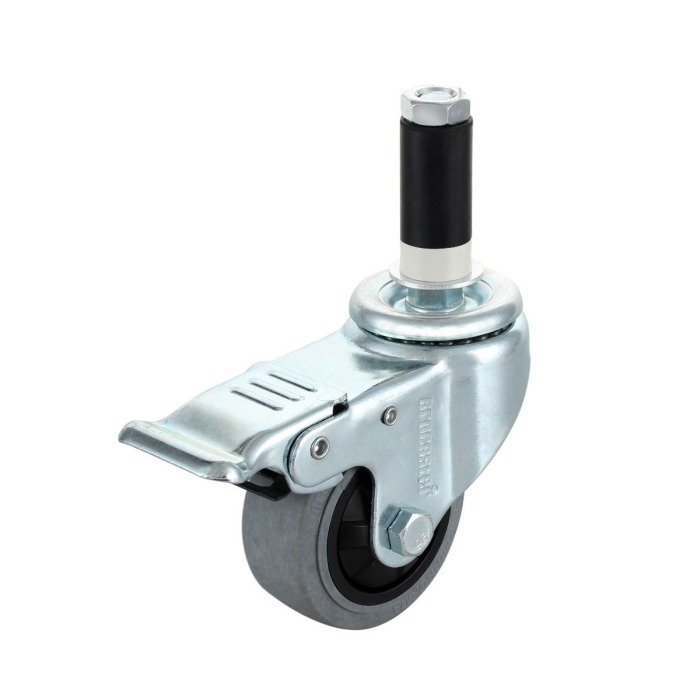 swivel caster with brake