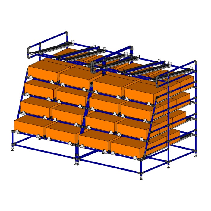 flowrack for large boxes