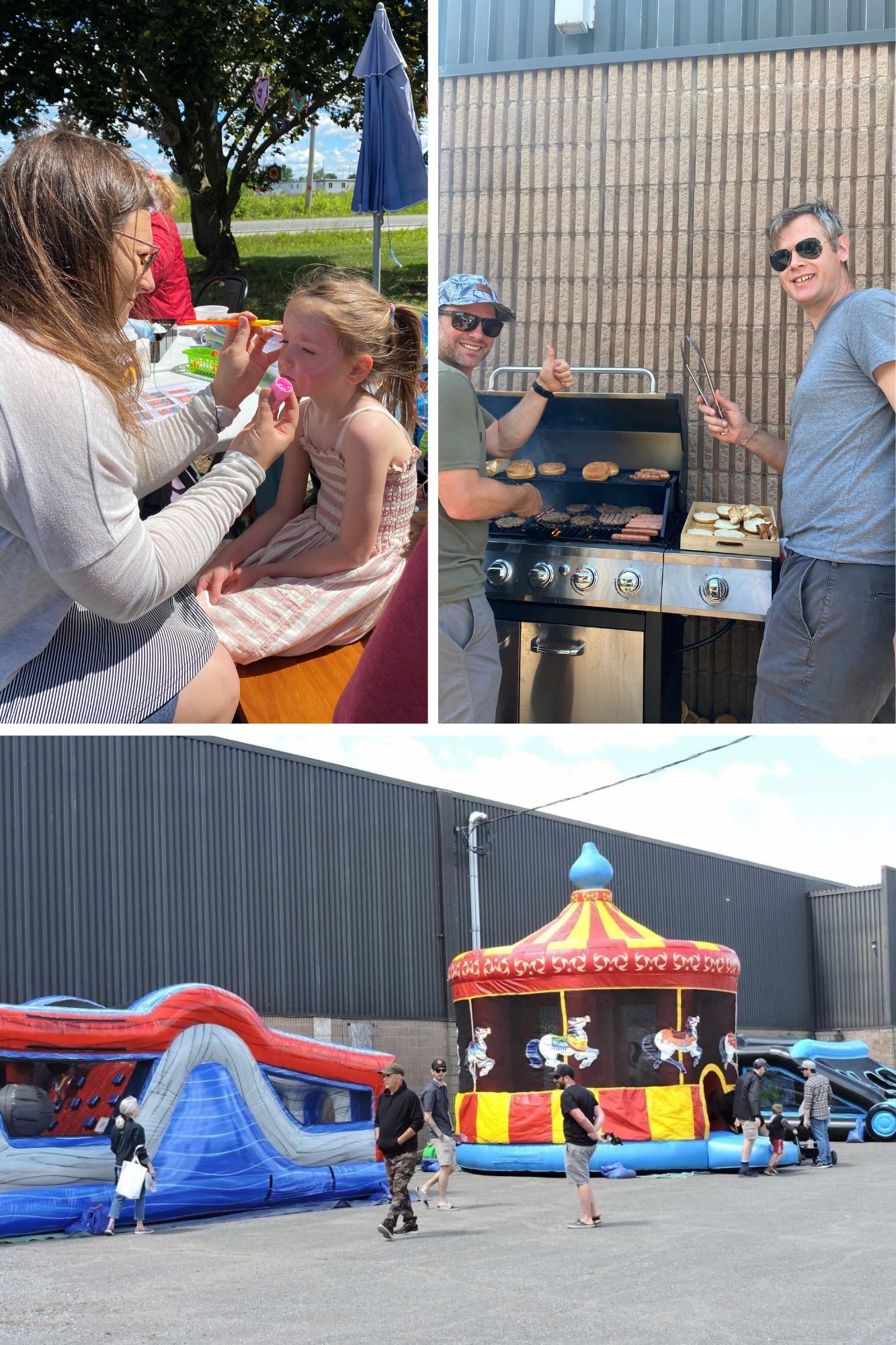 maquillage, grillade et jeux gonflables