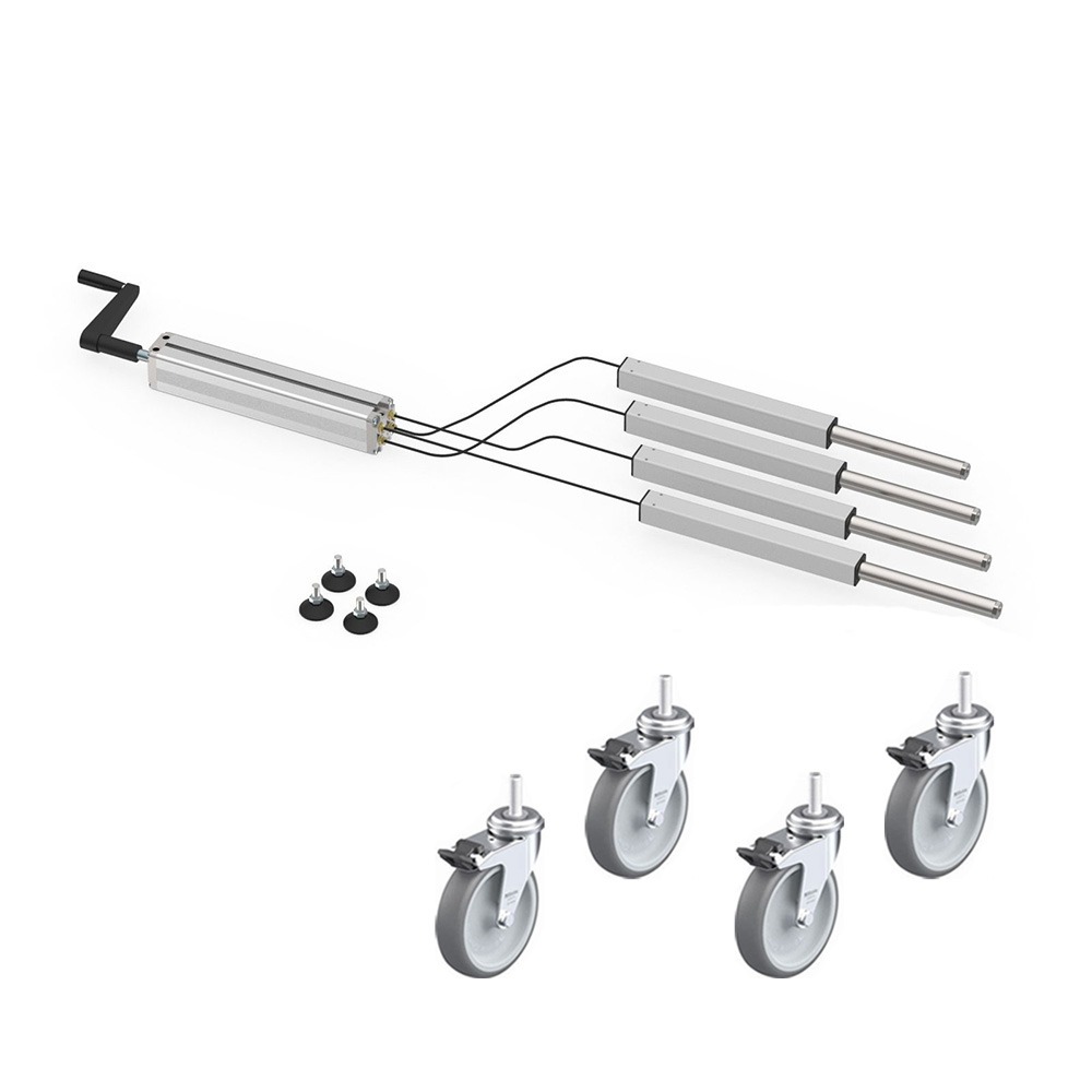 Crank Driven Lift Kit Casters