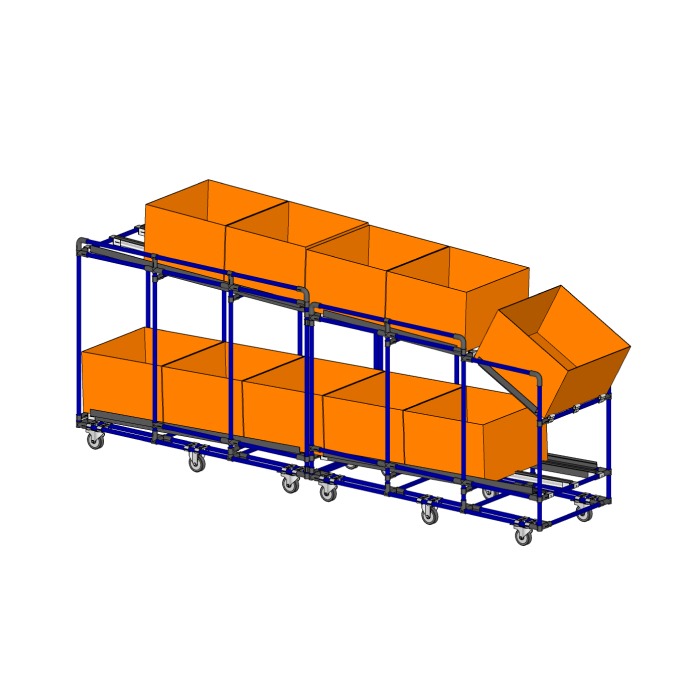 fifo flowrack with presentation