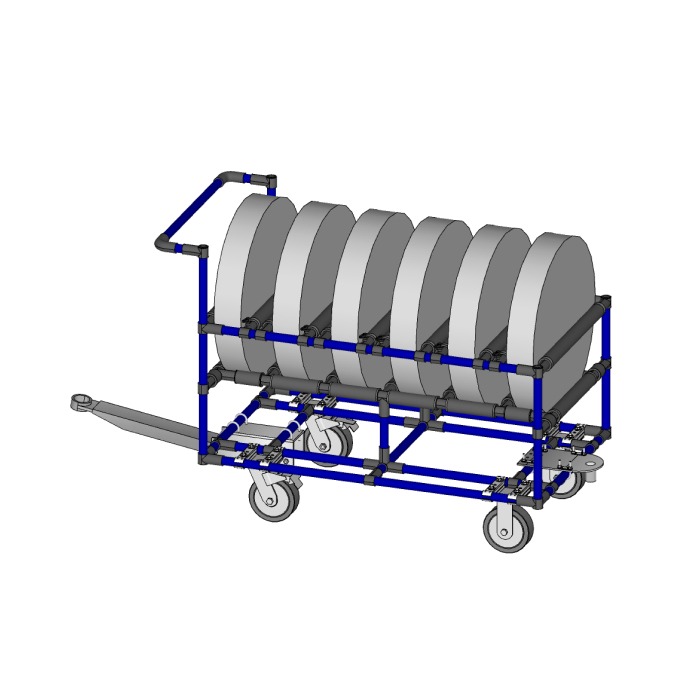 machined disks transport cart