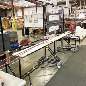 Workstation with cable facilities