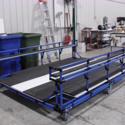 Large cart adapted to trasport large parts