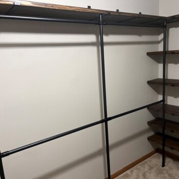 A pantry organizer By Esteban for food storage and small appliances